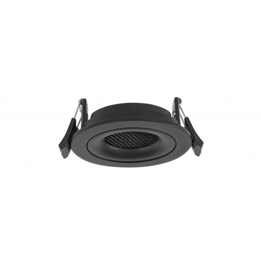 CADMO Sandy Black Aluminium LED GU10 1x10 Watt IP20 220-240 Volt Bulb Excluded D: 9 H: 4.5 cm 9 9 Cut Out: 8.2 cm