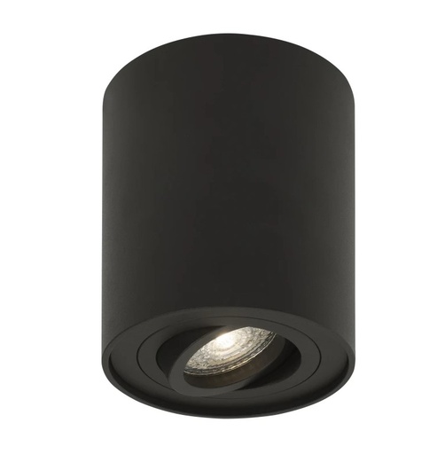 GOZZANO Sandy Black Aluminium LED GU10 1x10 Watt IP20 220-240 Volt Bulb Excluded D: 8 H: 9 cm