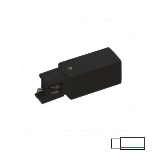 Acb 3-PHASE TRACK CONNECTOR - BLACK RIGHT | formasvetila.si