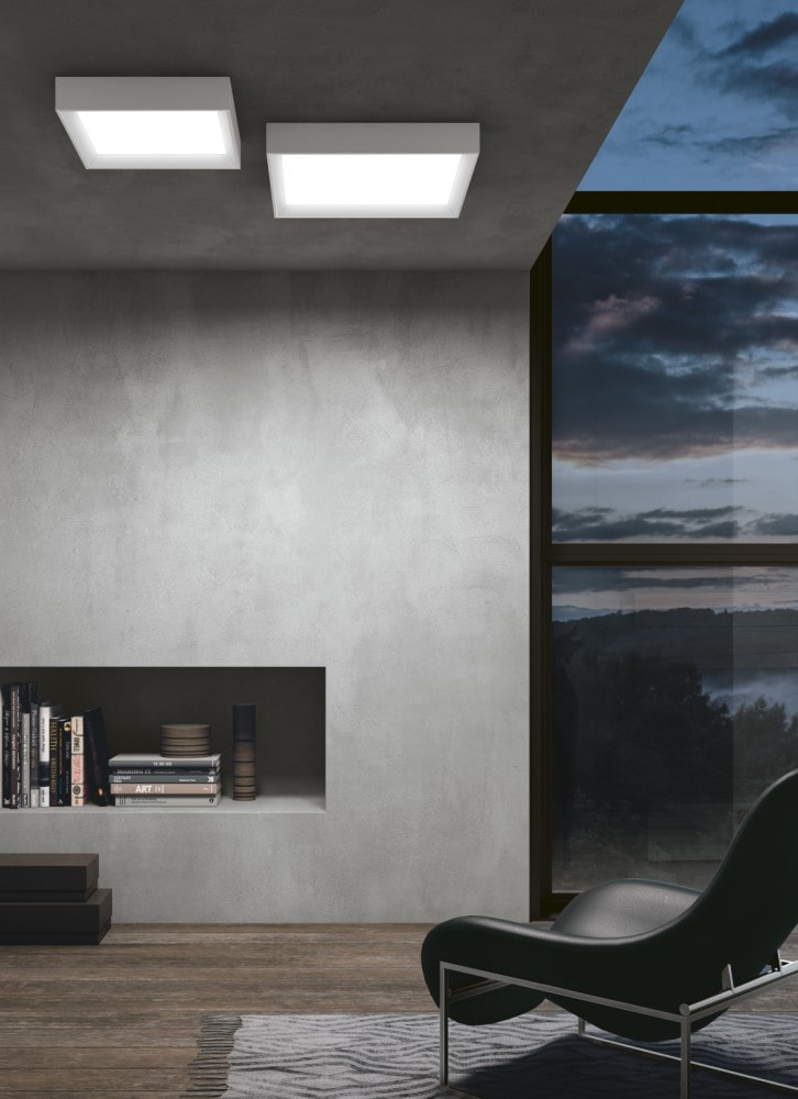 Linea Light Collection Tara Square stenska in stropna svetilka | formasvetila.si