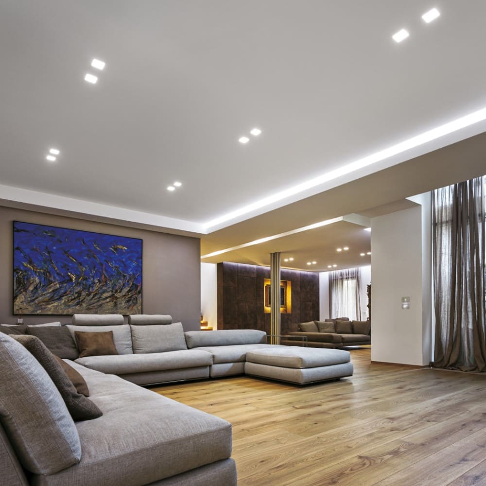 Linea Light Collection Gypsum_QRD vgradna stropna svetilka | formasvetila.si