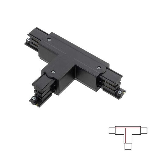 Acb Right T connector 1 Black | formasvetila.si