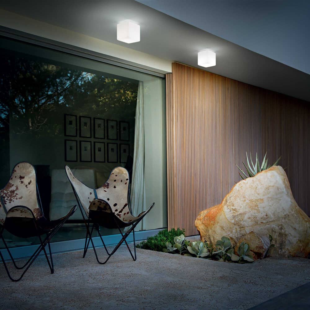 Ideal lux Luna E27 zunanja stropna svetilka | formasvetila.si
